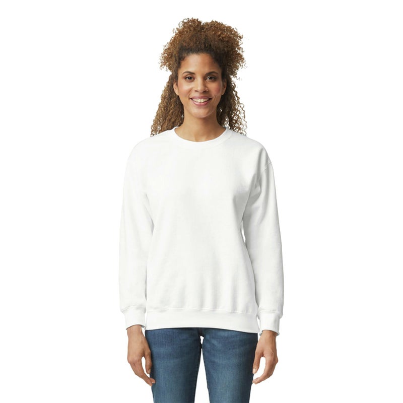 Gildan Adult Fleece Crewneck Sweatshirt, Style G18000, Multipack, White (1-Pack), 2X-Large - Image 1